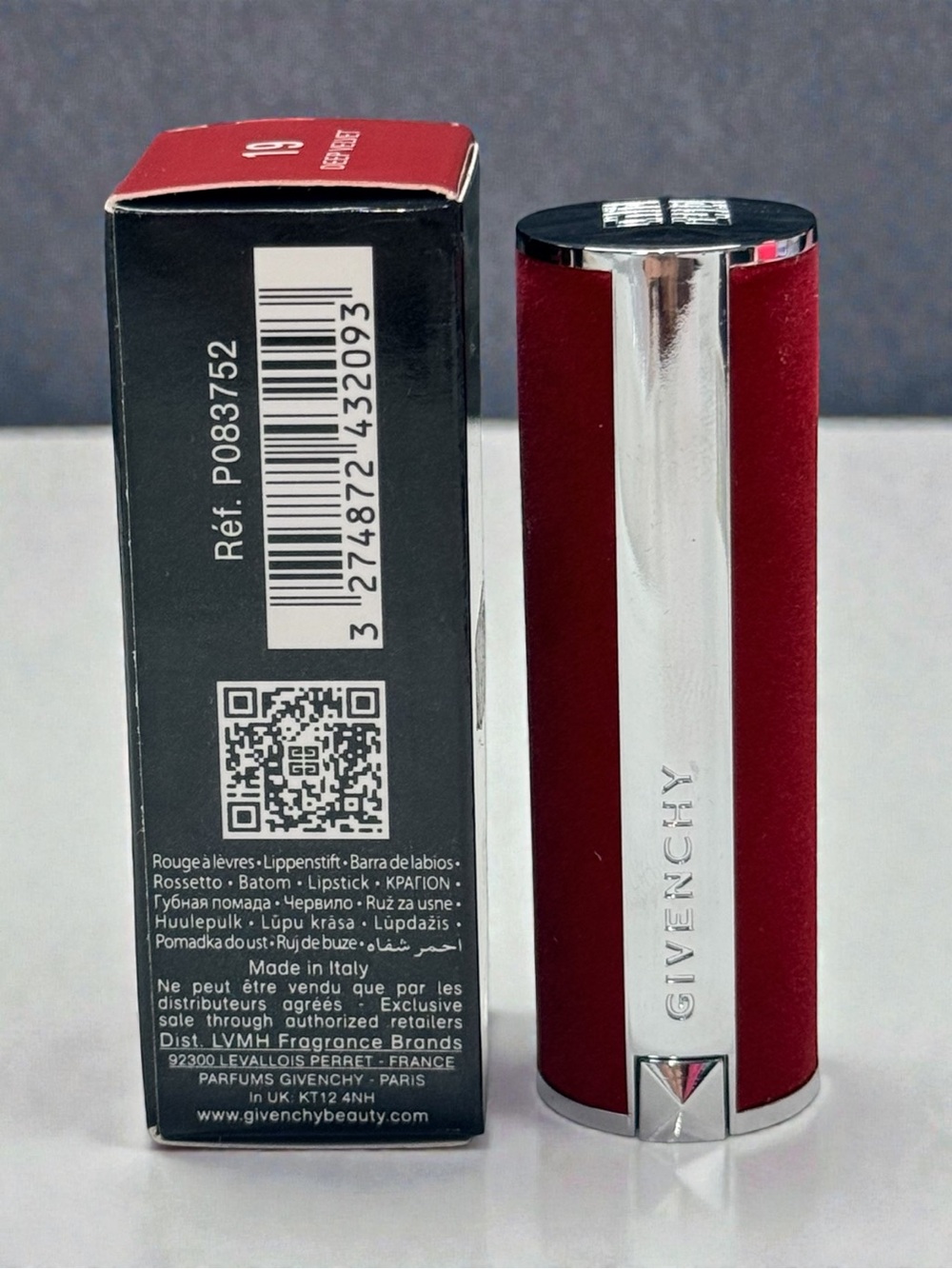 Givenchy Le Rouge Deep Velvet Matte Lipstick #19 Rouge Santal Rare Velvet Case - Picture 4 of 6